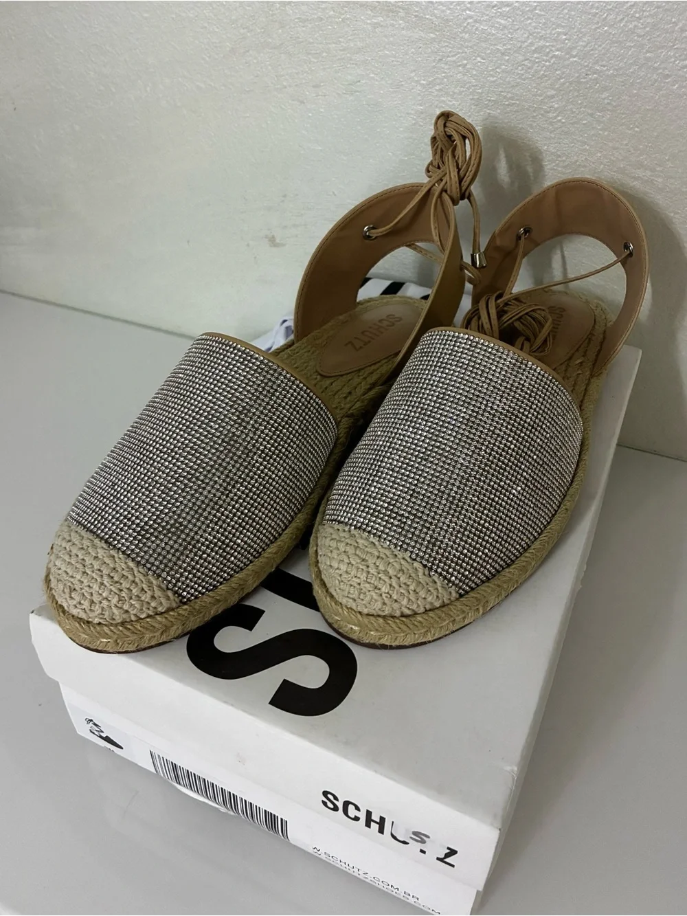 SCHUTZ slip espadrilles